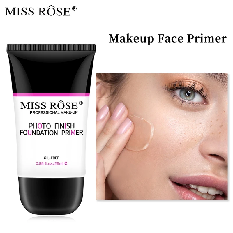 База для макияжа Miss Rose стойкий чистый матовый Праймер крем лица заполнения пор
