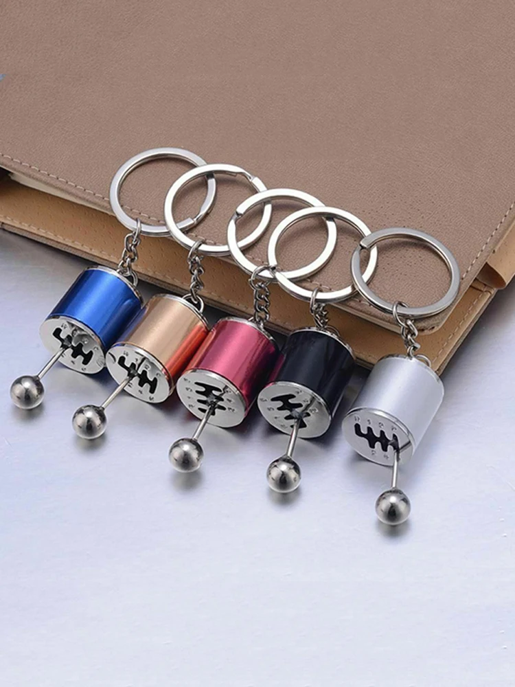 

1 Pc Car Gear Box Keychain Creative Gifts Free Shift Keyring Turbo Keychains Car Refitting Metal Pendant Keychain Auto Parts