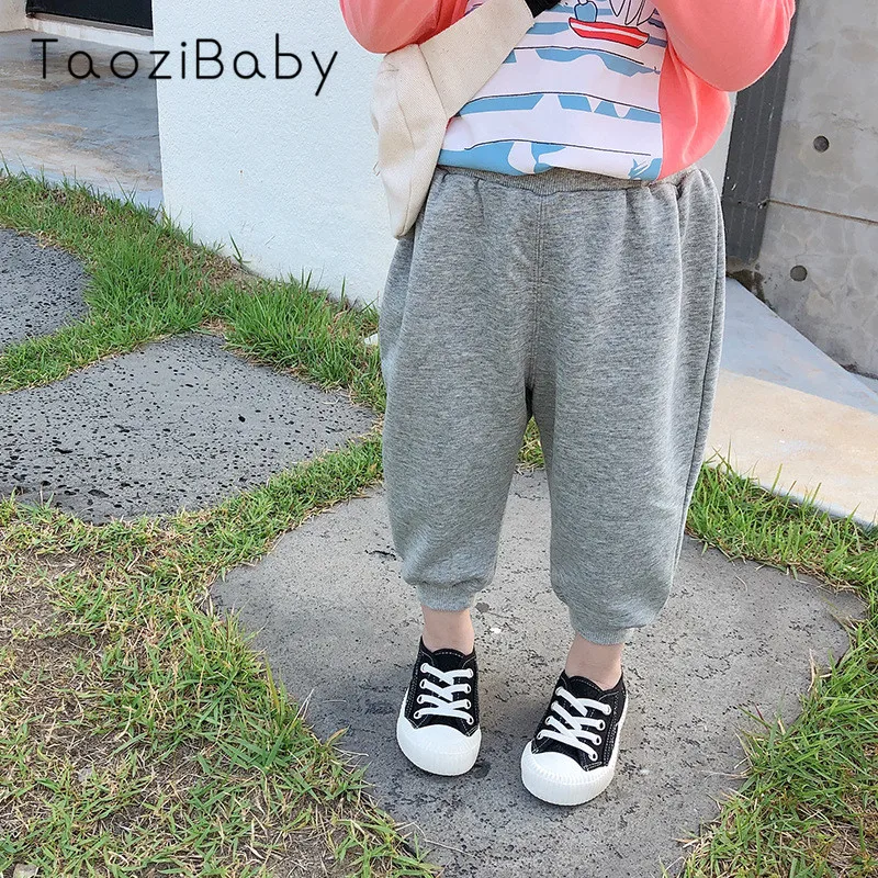 Осень 2019 новые детские брюки детская одежда оптовая продажа повседневные штаны с