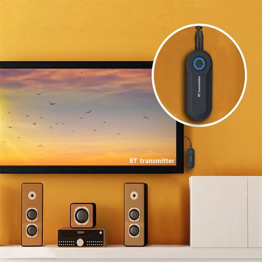 CRDC Bluetooth Audio Transmitter 3.5mm AUX Jack RCA 4.2 USB Wireless Adapter For TV PC Speaker Headphone | Электроника