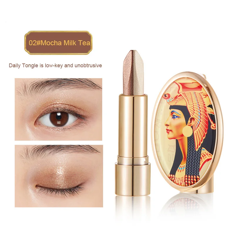 

Gradient Two-color Eyeshadow Stick 4 Colors Optional Lazy Eyeshadow Pencil Pearlescent Earth Color Makeup Beauty Cosmetics TSLM1