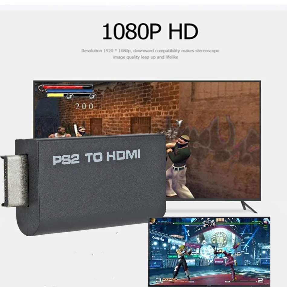 Адаптер преобразователя аудио и видео 480i/480p/576i с аудиовыходом 3 5 мм для PS2 в