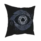 Один глаз Подушка Чехол из мягкой ткани Чехлы украшения Викинги подушка с птицей чехол декоративная наволочка квадратной формы 40X40cm