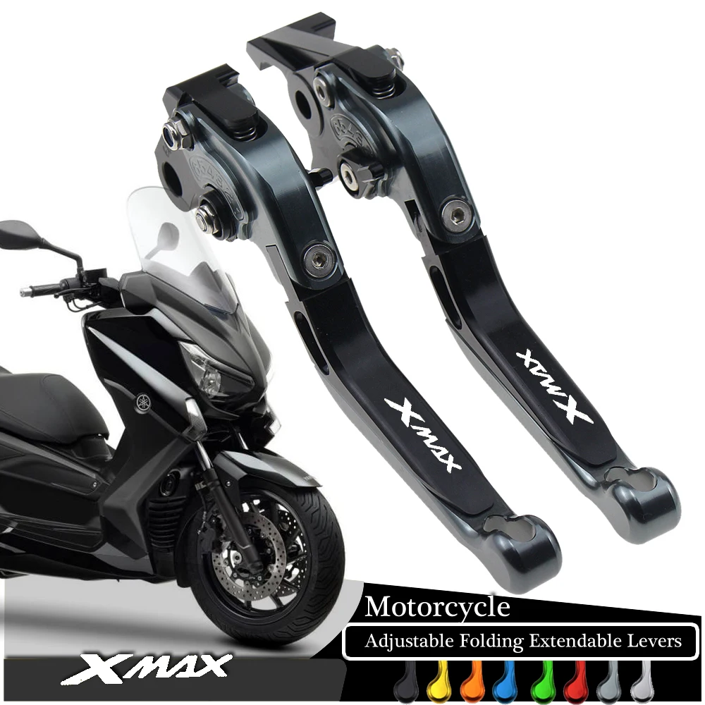 

For YAMAHA XMAX 250 XMAX300 XMAX 125 XMAX 400 X-MAX 250 300 400 2018-2021 Scooter Accessories Folding Extendable Brake Levers