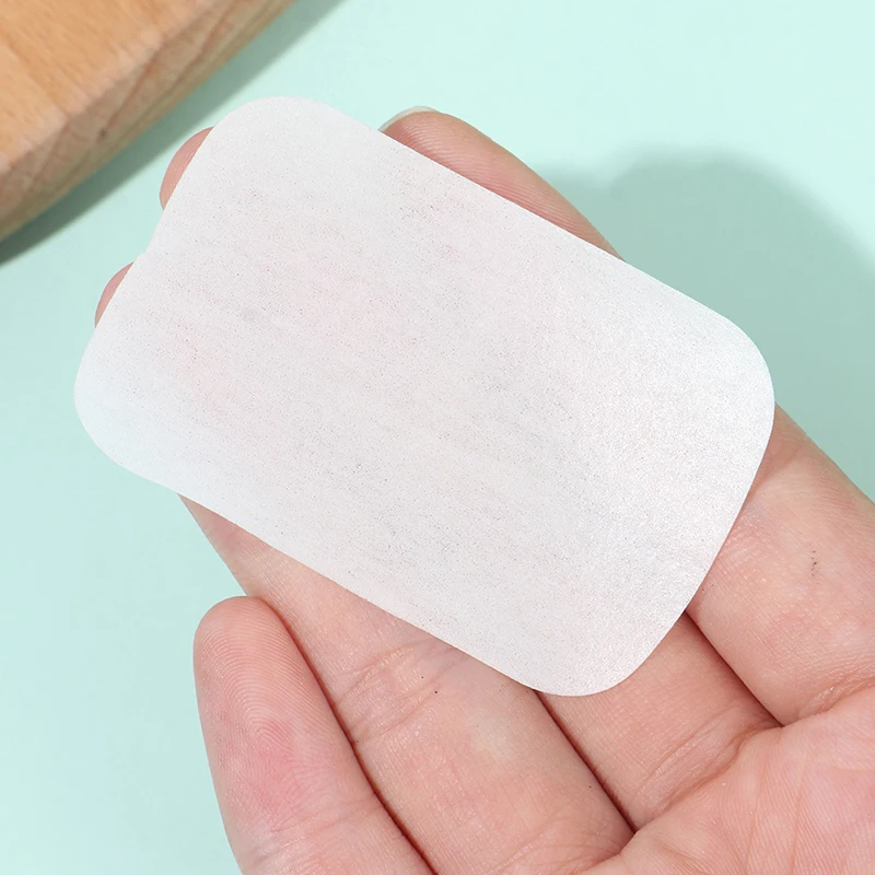 

100Portable Washing Slice Sheets Bath Hand Travel Scented Foaming Soap Paper