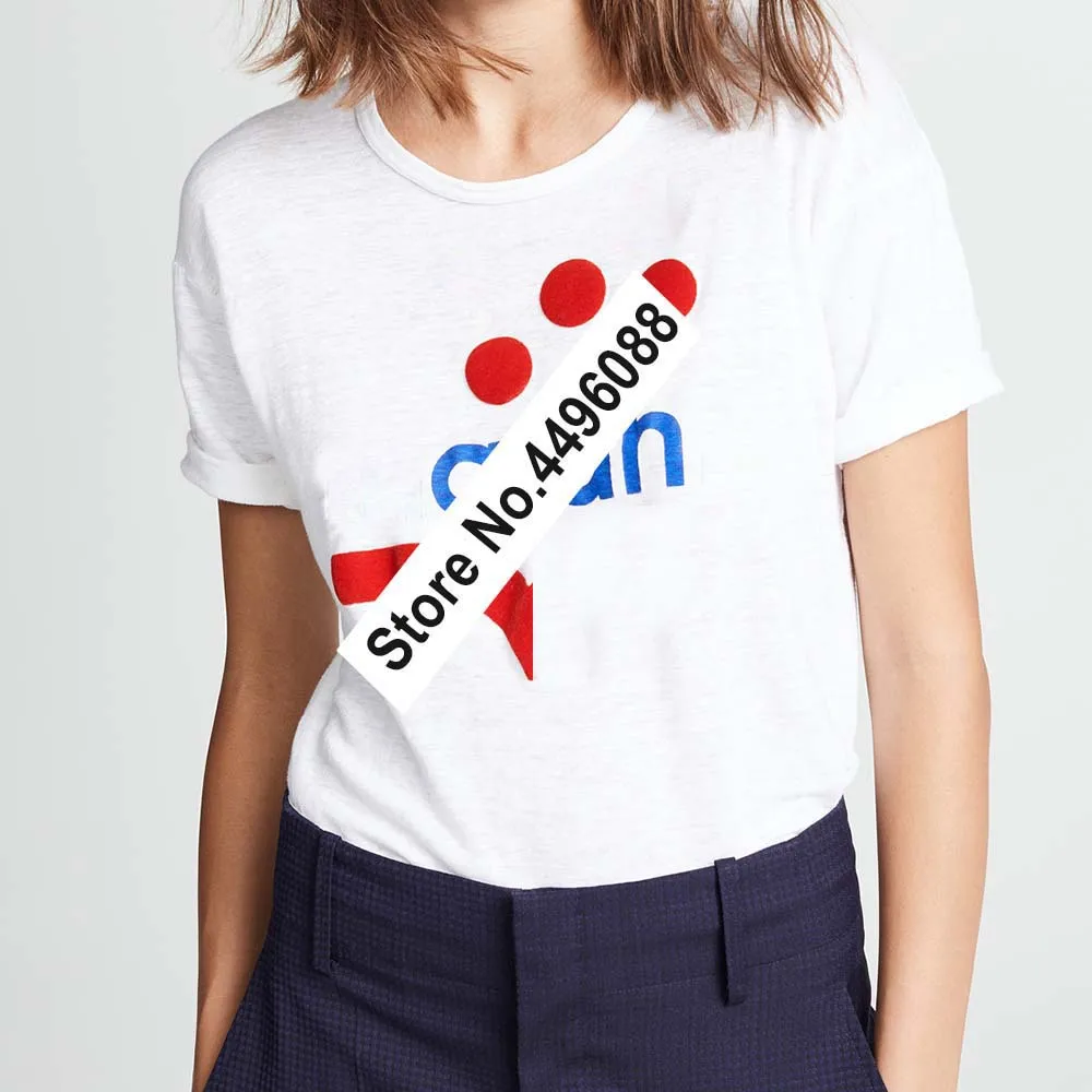 Женские 2019 последняя белье буквенный принт/с принтом футболки с короткими