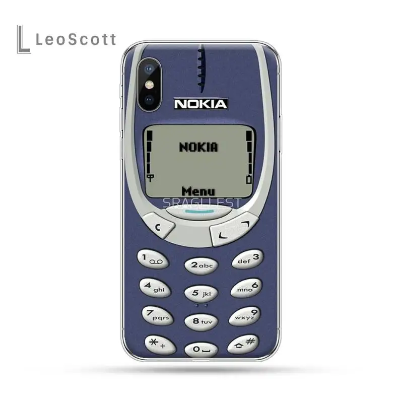 

Nokia retro style logo Phone Case for iPhone 11 12 mini pro XS MAX 8 7 6 6S Plus X 5S SE 2020 XR luxury shell cover