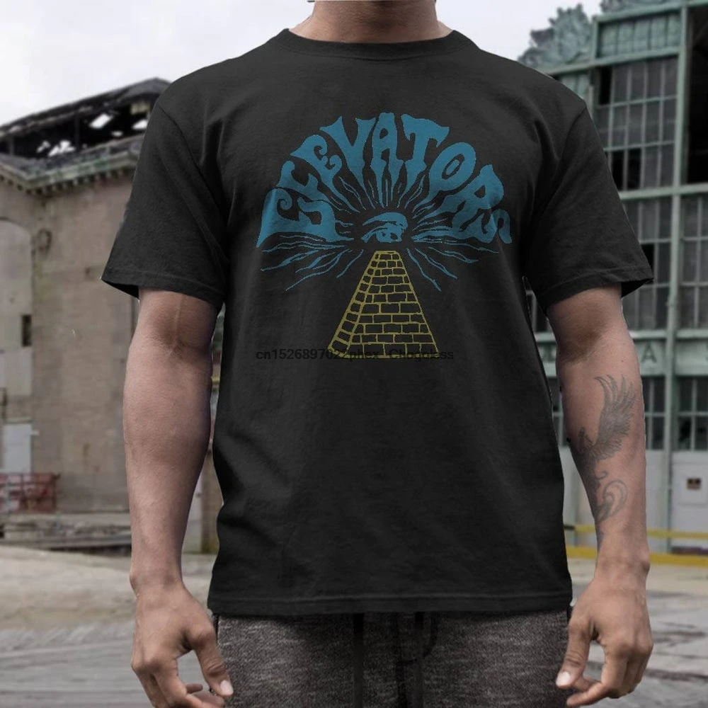

thirteenth floor elevators T shirt screen print short sleeve 13th roky erickson