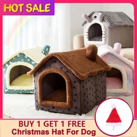 cat house pet bed dog house four seasons warm washable no slip removable enclosed cat accessories dog supplies for small dogs
