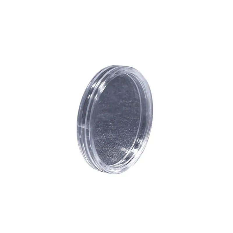 Прозрачная Круглая Пластиковая Коробка для монет и капсул 100 шт. 27 мм держатель