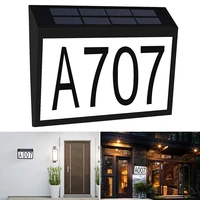 waterproof solar house number lamp 10 led address sign outdoor lighting wall lamp for home yard street garden door