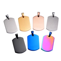5pcslot stainless steel id dog tags necklace military army id pendant jewelry wholesale dropship