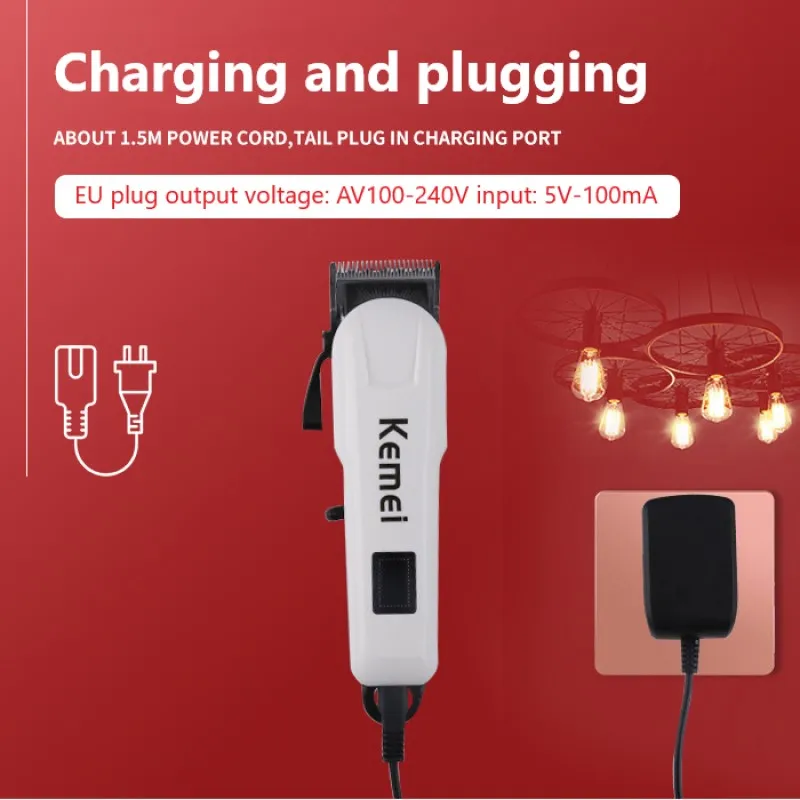 Электрическая машинка для стрижки волос Kemei беспроводной триммер мужчин