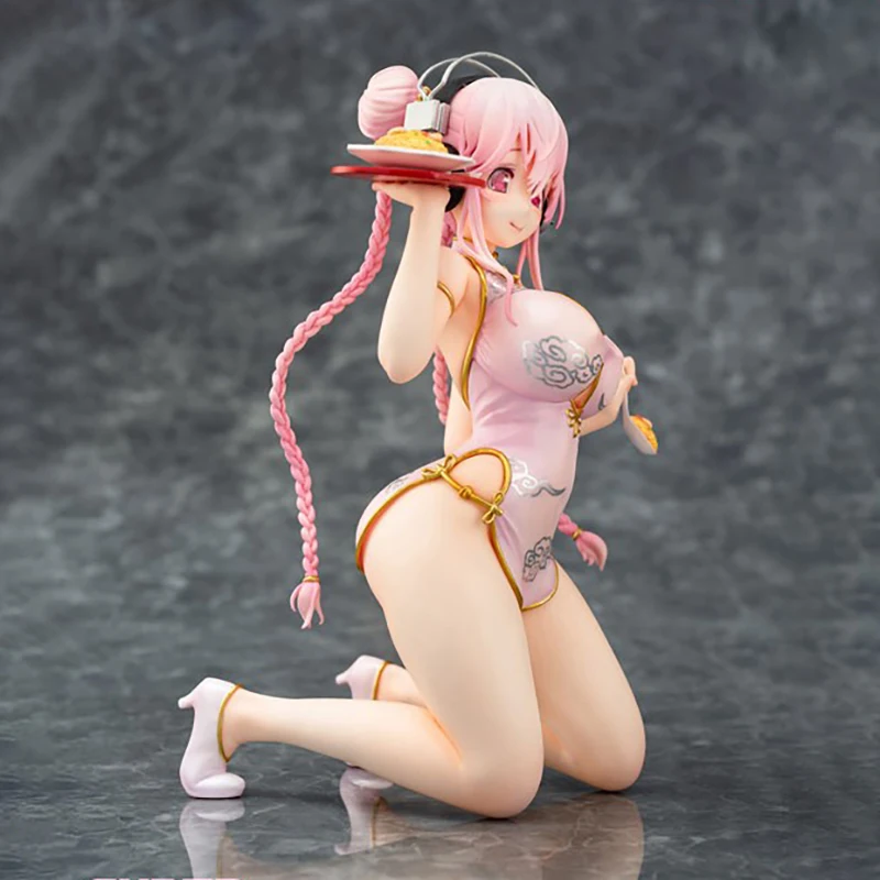 Nitro Super Sonic Emon ресторана Sonico cheongsam ПВХ фигура аниме Модели игрушки подарок - купить