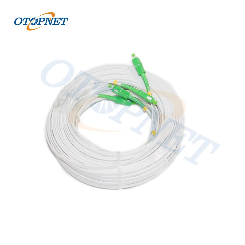 300 м G675A1 Core 2 SC APC соединитель наружный FTTH волоконно-оптический кабель внутренний -