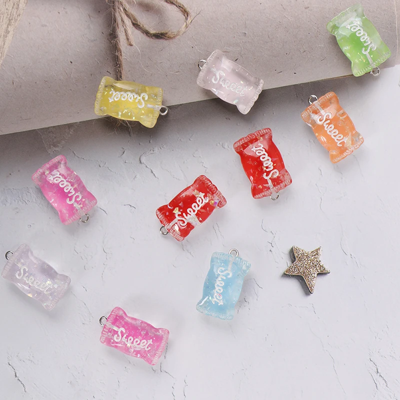 10 шт. миниатюрная еда для кукольного домика разных цветов десерт сахар конфеты