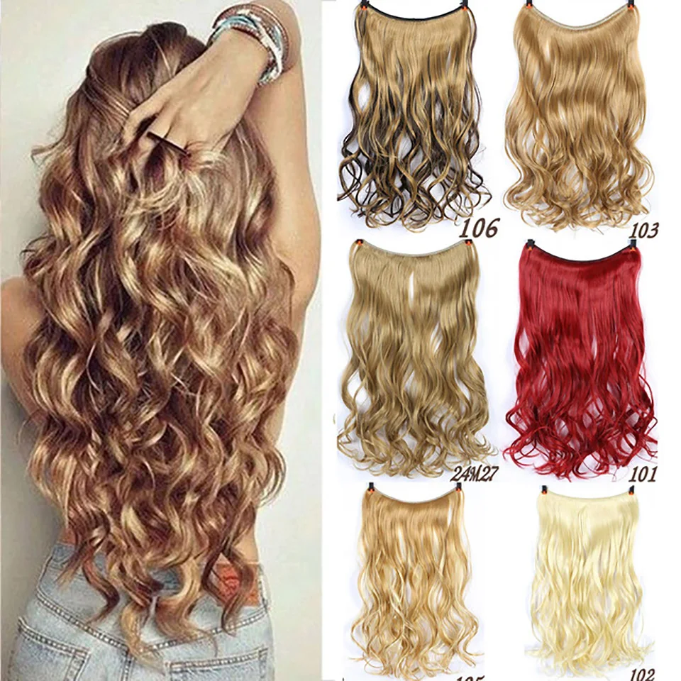 Длинная прямая невидимая веревка Buqi наращивание волос без зажима леска