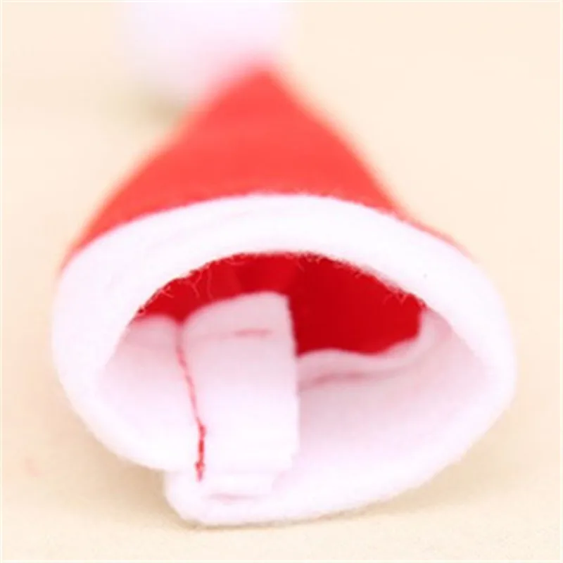 Рождественская шляпа милая посуда карманная столовая столовые приборы