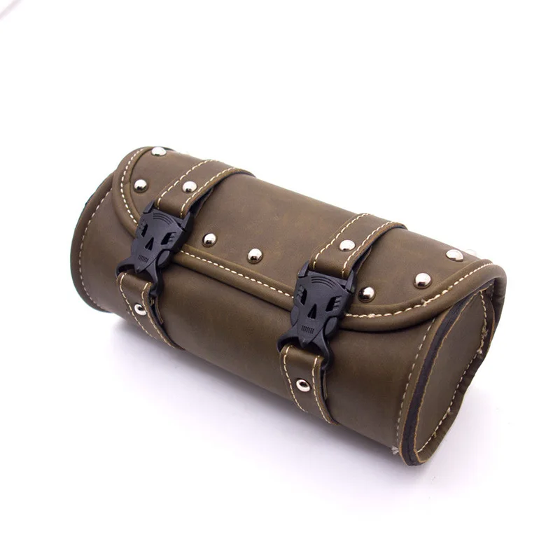 

Front Motorcycle Bag Polyurethane Leather Tool 21*10.3cm Mounting Accessories