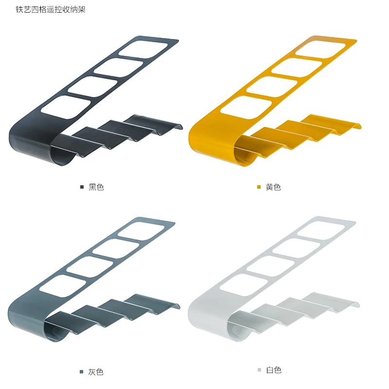 remote control holder in iron material phone vcr dvd tv remote control holder caddy organizer office supply storage rack free global shipping