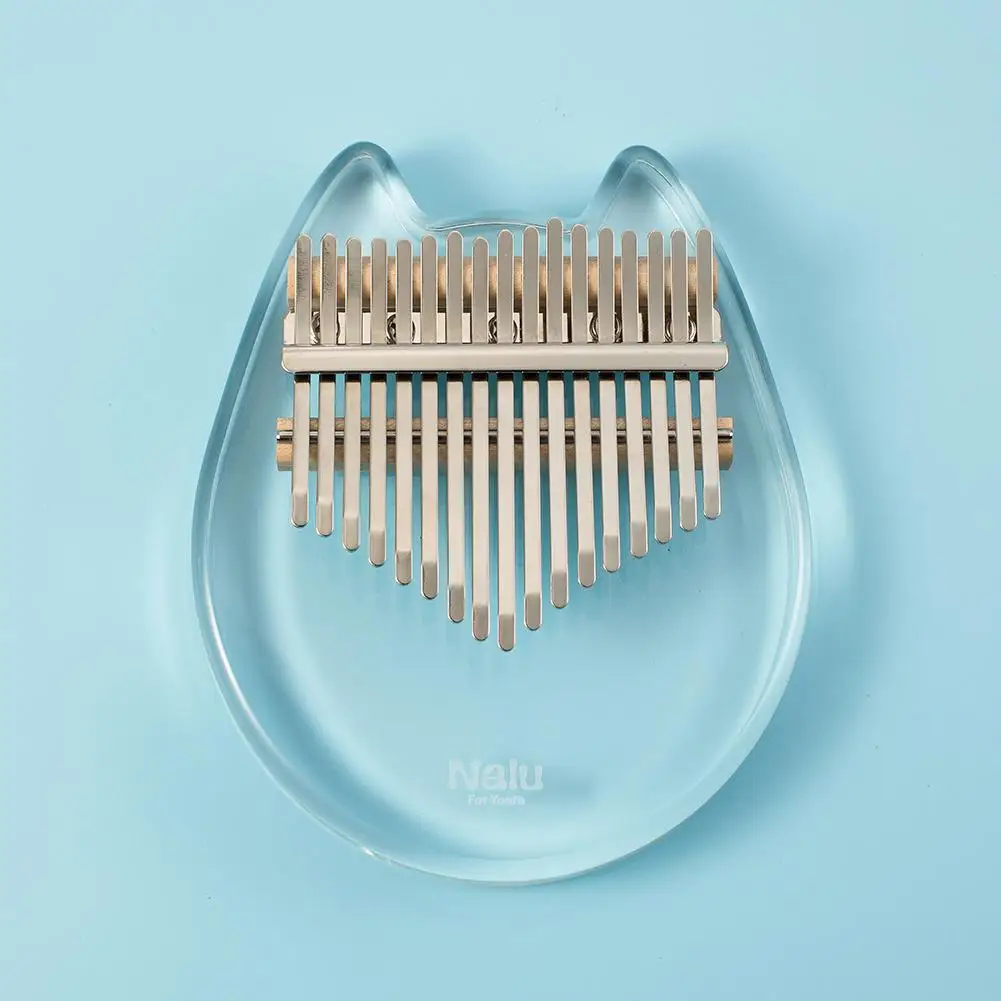 

[ Clerance Sale ] Nalu NK-CT Crystal Cat 17 key Kalimba Acrylic Thumb Piano Mbira Transparent Keyboard Instrument