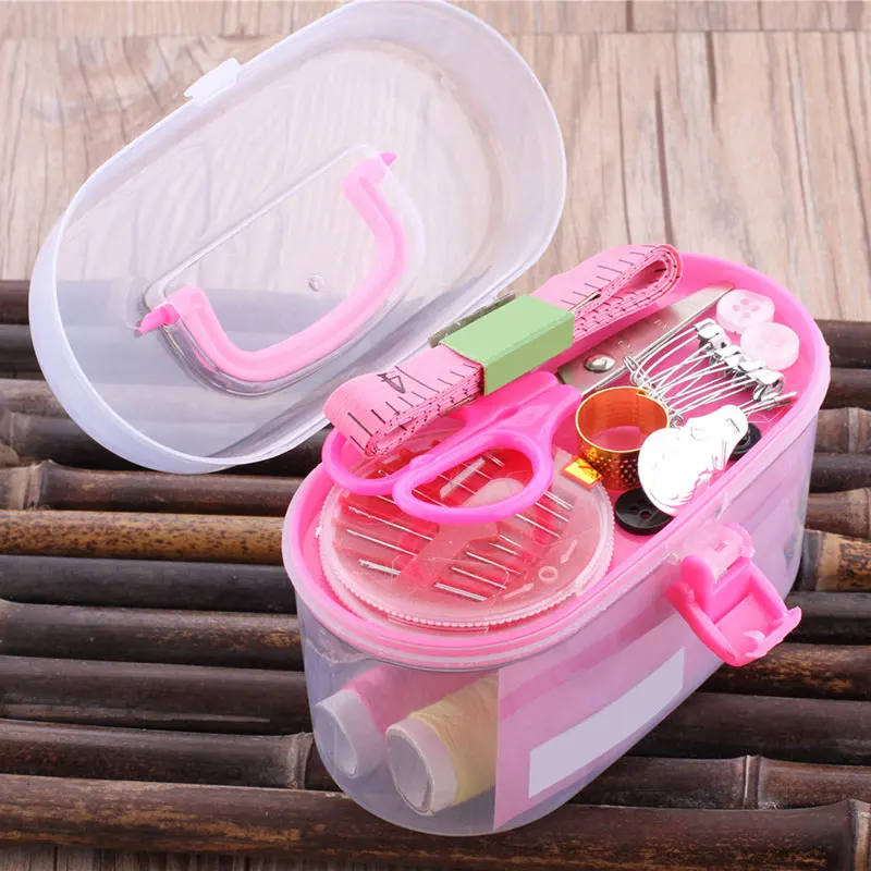 

Sewing Kits Multi-Function Travel Sewing Bag Sewing Colored Thread Spool Kits For Sewing Tools Storage Bag DIY Sewing Supplies