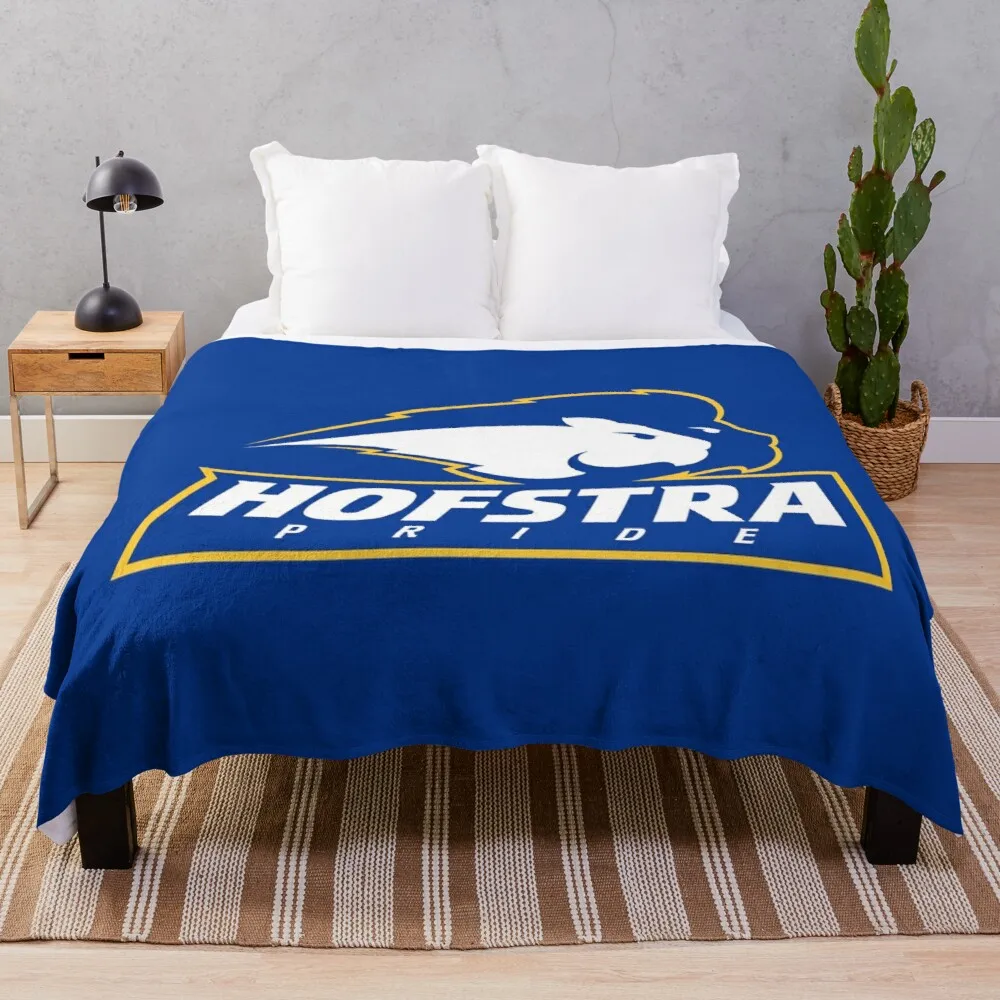 

The Hofstra Pride Blanket Plush Throw for Beds Sofa Soft Warm Sherpa Fleece Blankets For Child Boy Girl Kid Adults Gift