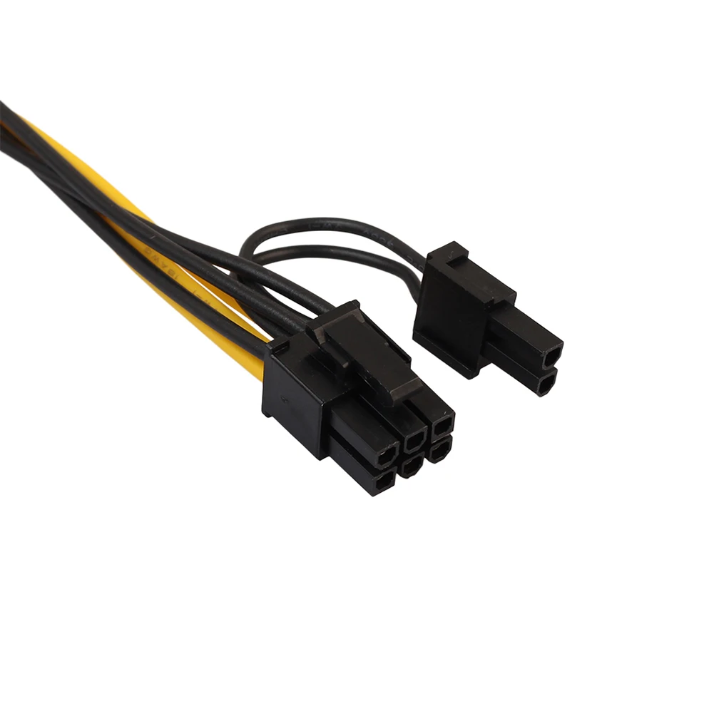 Hot Extension Cable 6pin to 2 PCIe 8(6+2)pin Motherboard Splitter Power VGA Graphic Video Card Adapter Supply Sata |