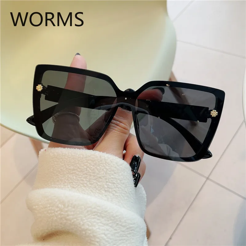

Big frame women's fashion Polarized Sunglasses 2021 new large face thin Sunglasses anti ultraviolet glasses sunglasses