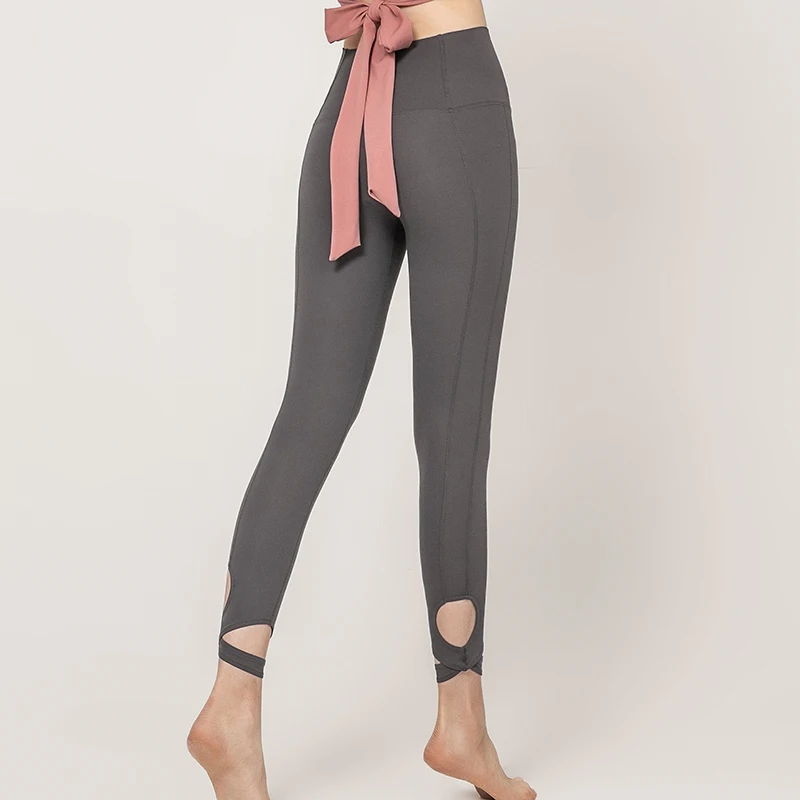 

High Waist Fitness Sport Pant Women Solid Color Push Up Yoga Leggings Workout Sportswear Squat Proof Gym Running Tights Trousers