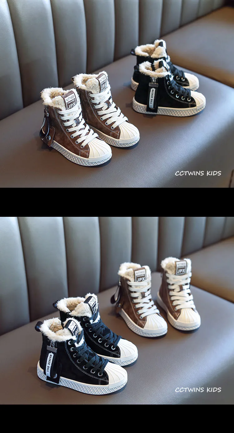 CCTWINS/детская обувь; коллекция года; Сезон Зима; модные детские кроссовки с высоким берцем; спортивная обувь для маленьких мальчиков; кроссовки из натуральной кожи для девочек; FH2655