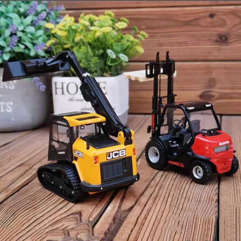 Металлический литый вилочный погрузчик Manitou JCB модель строительного