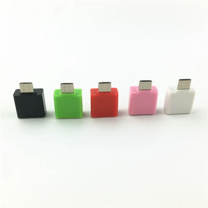 Квадратный Мини OTG USB кабель OTG адаптер Micro USB штекер USB 2,0 Женский конвертер для планшета Android samsung Xiaomi huawei Phone