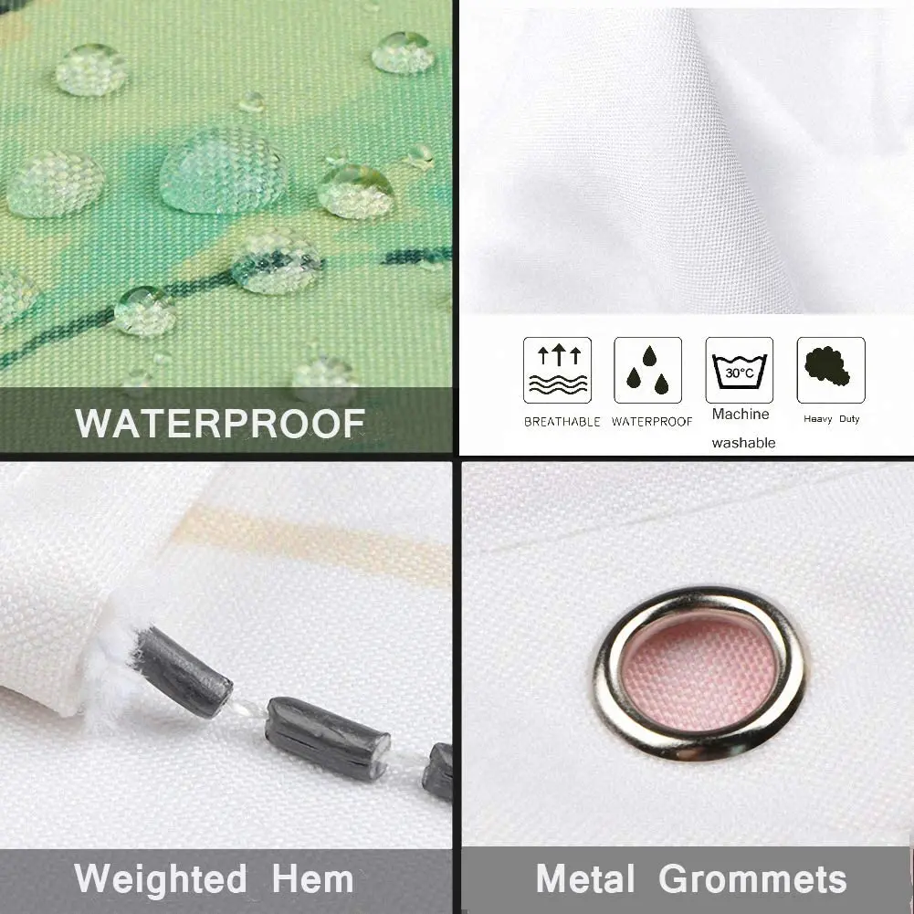 Занавеска для душа занавеска из полиэстера с рисунком буйвола и леса