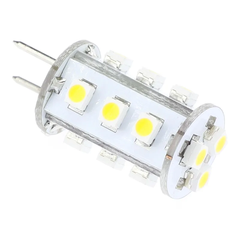 GY6.35 светодиодная лампа 15 светодиодов 3528 SMD 12 В переменного тока постоянного 24