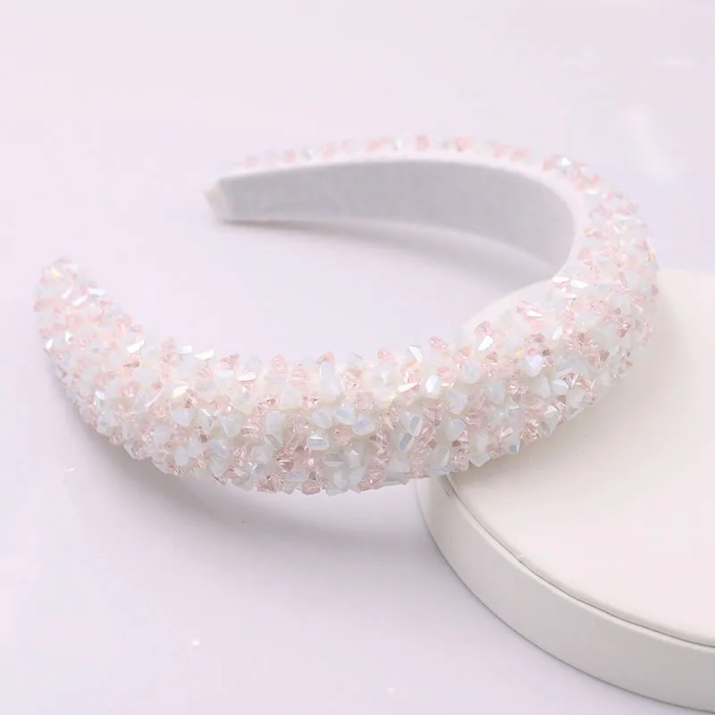 

Hair Accessories Padded Velvet Headband For Women Girls White Purple Coffee Hairband Sponge Hair Hoop Summer Hairbands