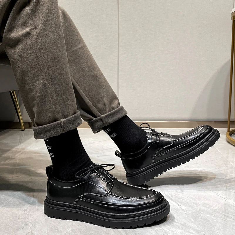

New Arrival Luxury Genuine Leather Fashion Men Dress Shoes Wedding Formal Wedding Party Business Office Men's Flats Oxfords