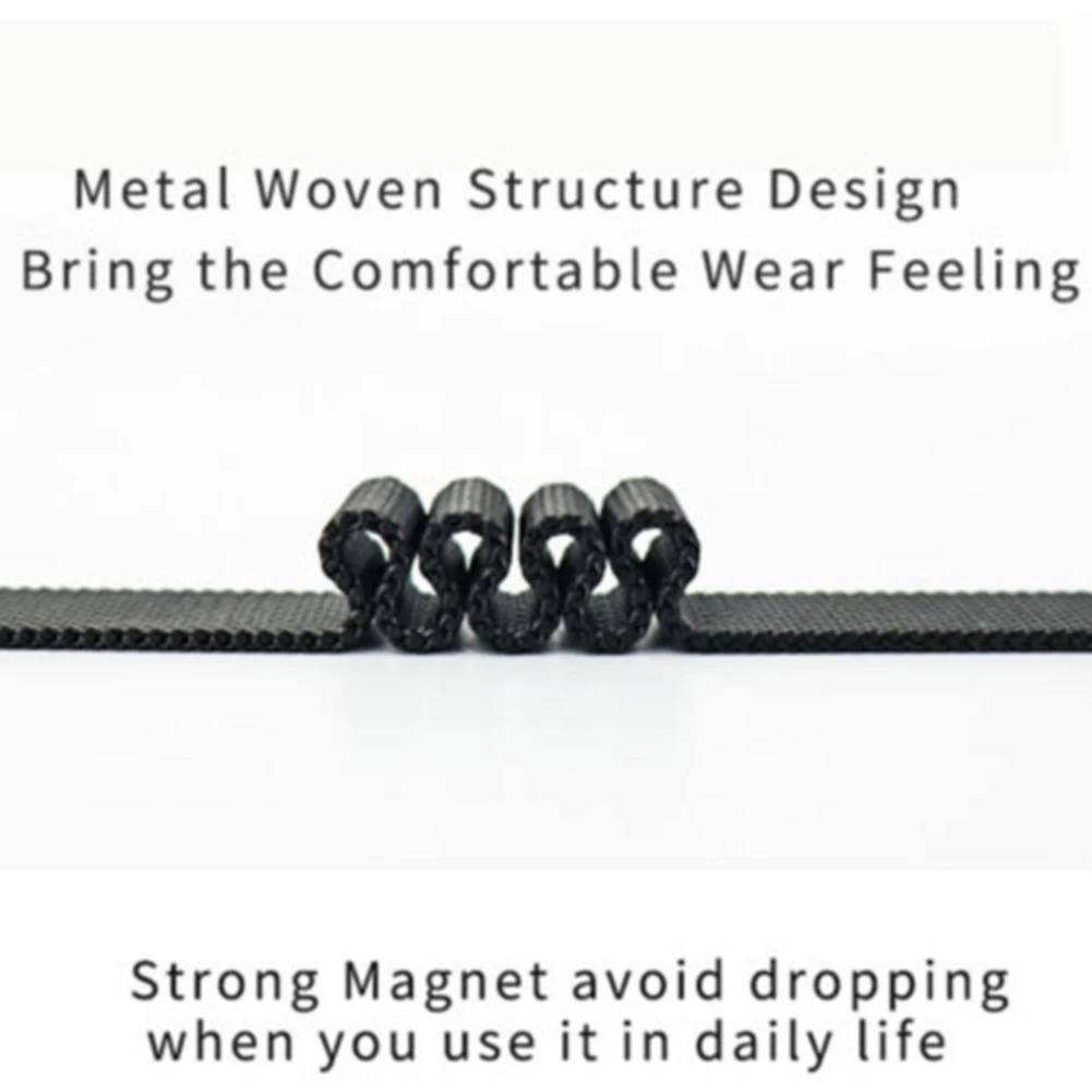 

Ergonomic Direct Fit Watch Band Magnetic Soft Fashion Lightweight Easy Install Replacement Metal Woven For Huami Amazfti Verge