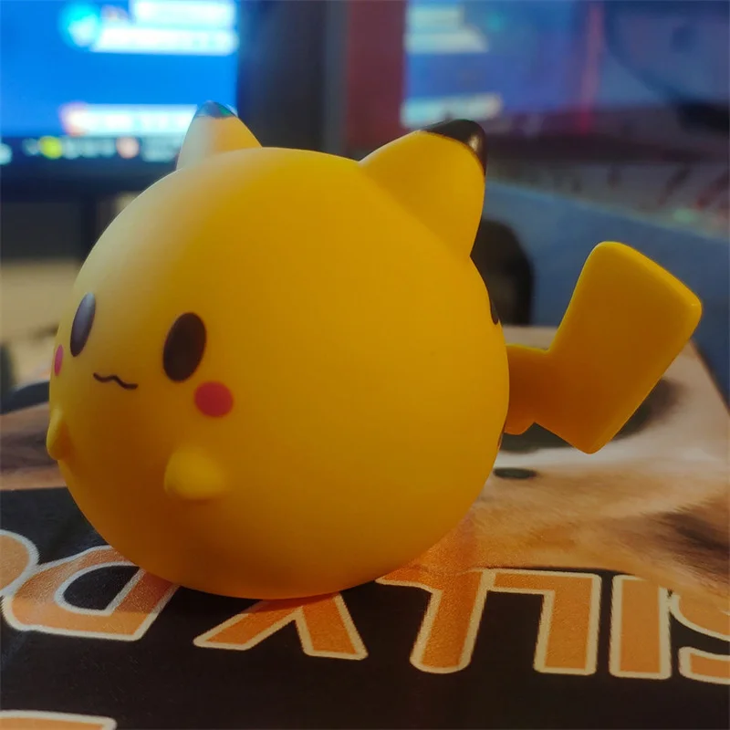 Pokemon Pokémon Little PVC Fat Ding Pikachu фигурка модель автомобиля украшение Кукла Kawaii Movie аниме