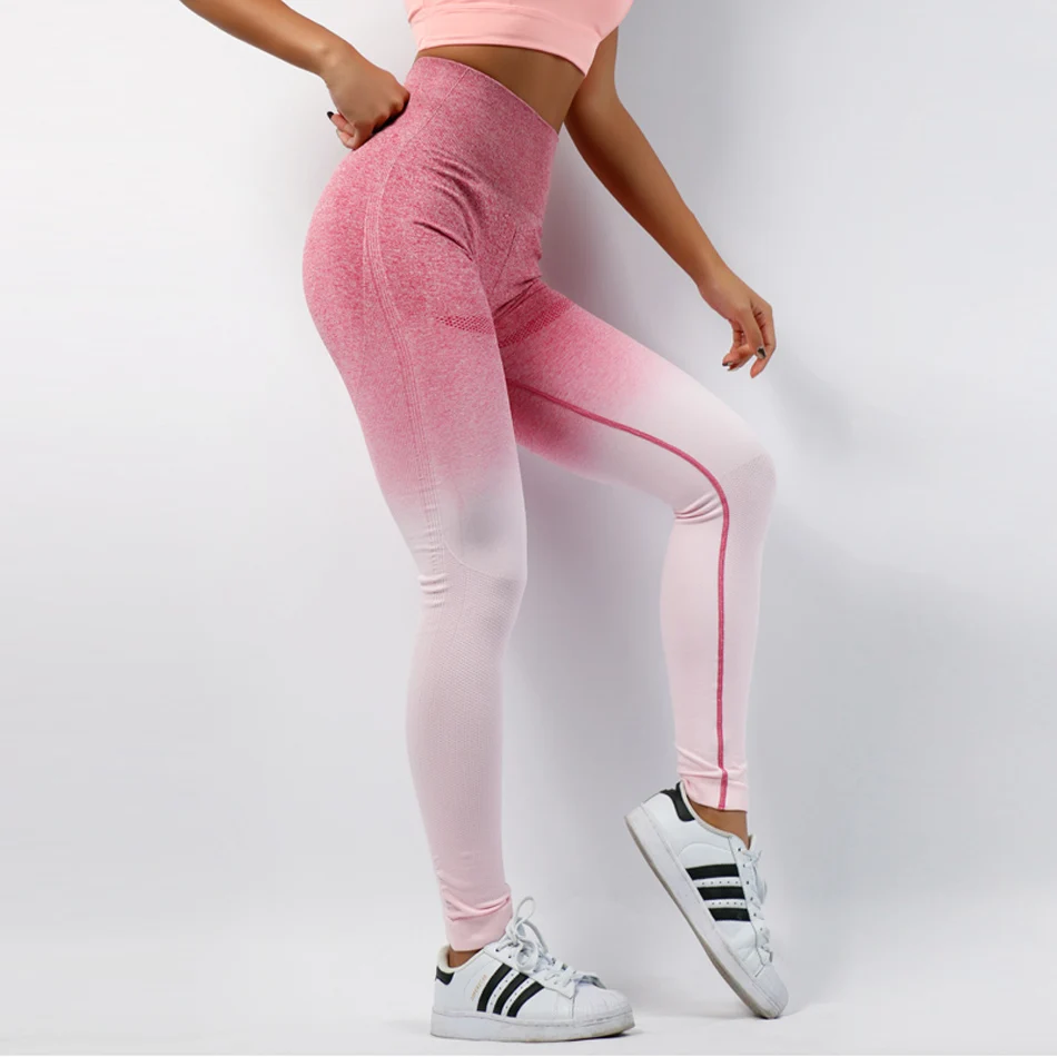 

Thick Seamless Leggins High Waist Scrunch Women's Yoga Pants Workout Leggings with Tummy Control Fitted girls Gym Flexible Pant