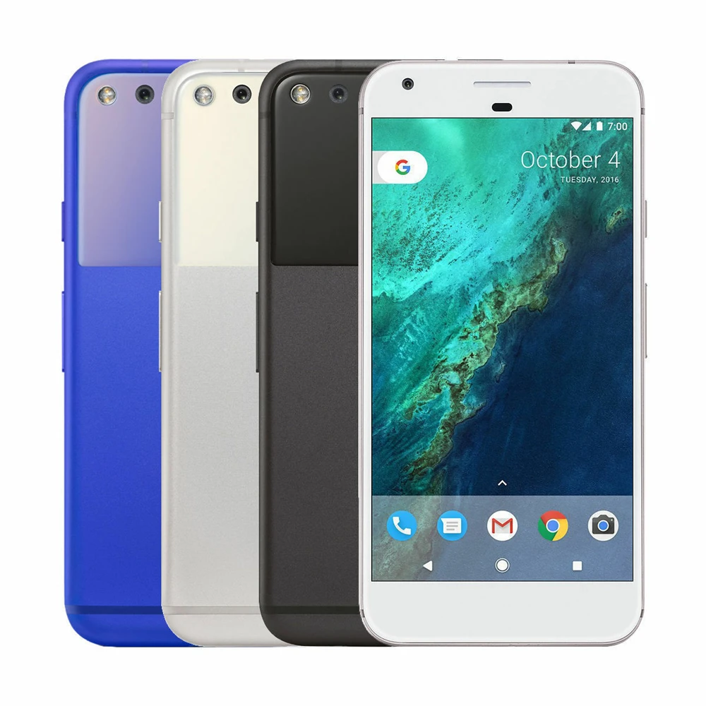 Мобильный телефон Google Pixel, 4G LTE, Android, четырехъядерный процессор 5,0 дюймов, 128 МП и 8 Мп, 4 Гб ОЗУ, Гб ПЗУ, отпечаток пальца, NFC