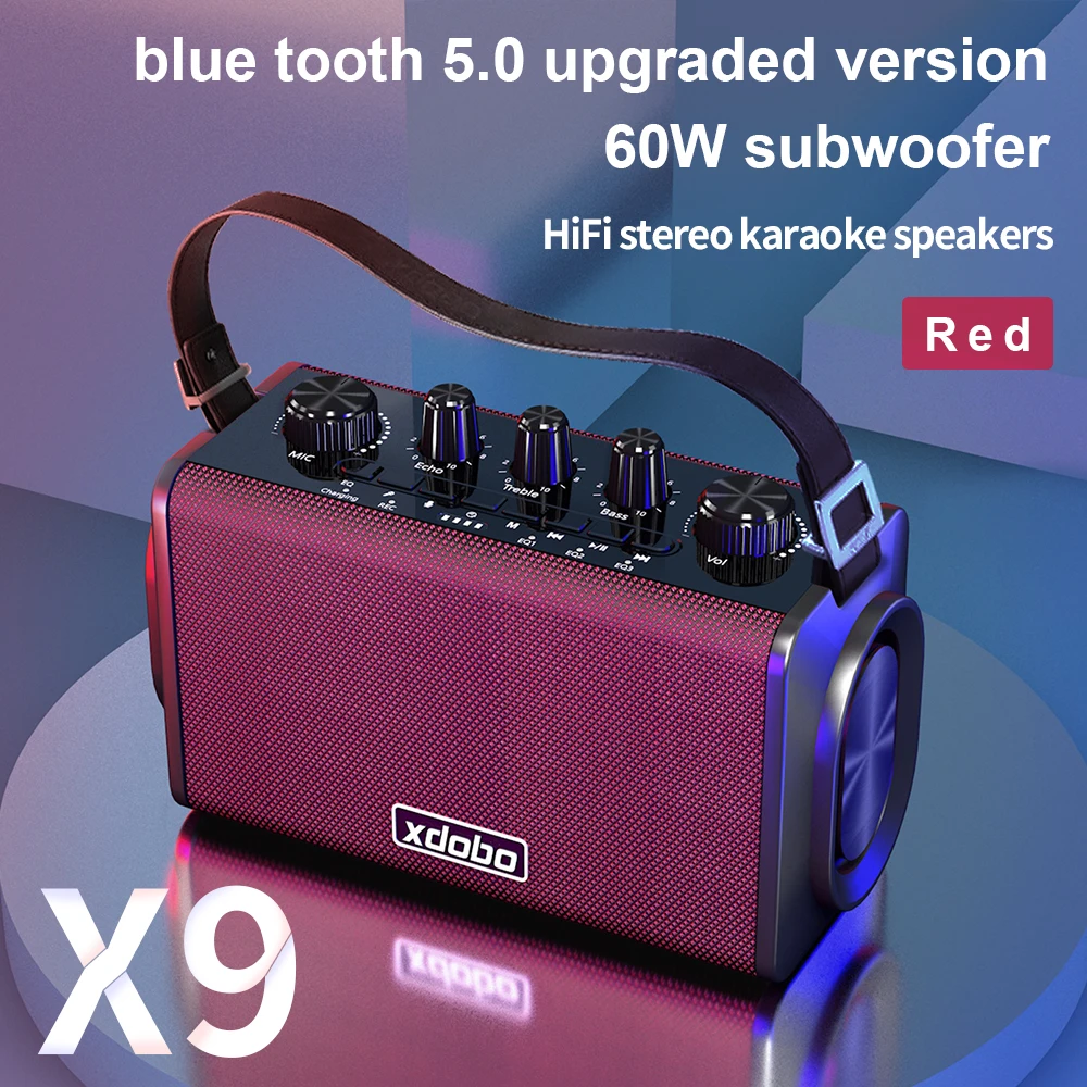 Портативные Bluetooth-колонки XDOBO X9 Беспроводные водонепроницаемые колонки с басами
