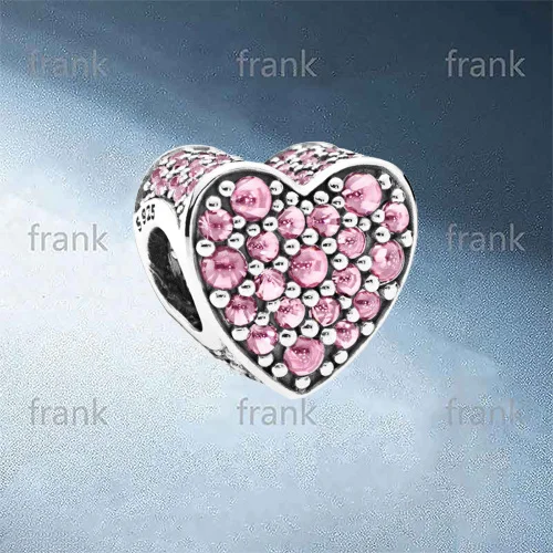 

792069PCZ Dazzling Heart, Pink CZ