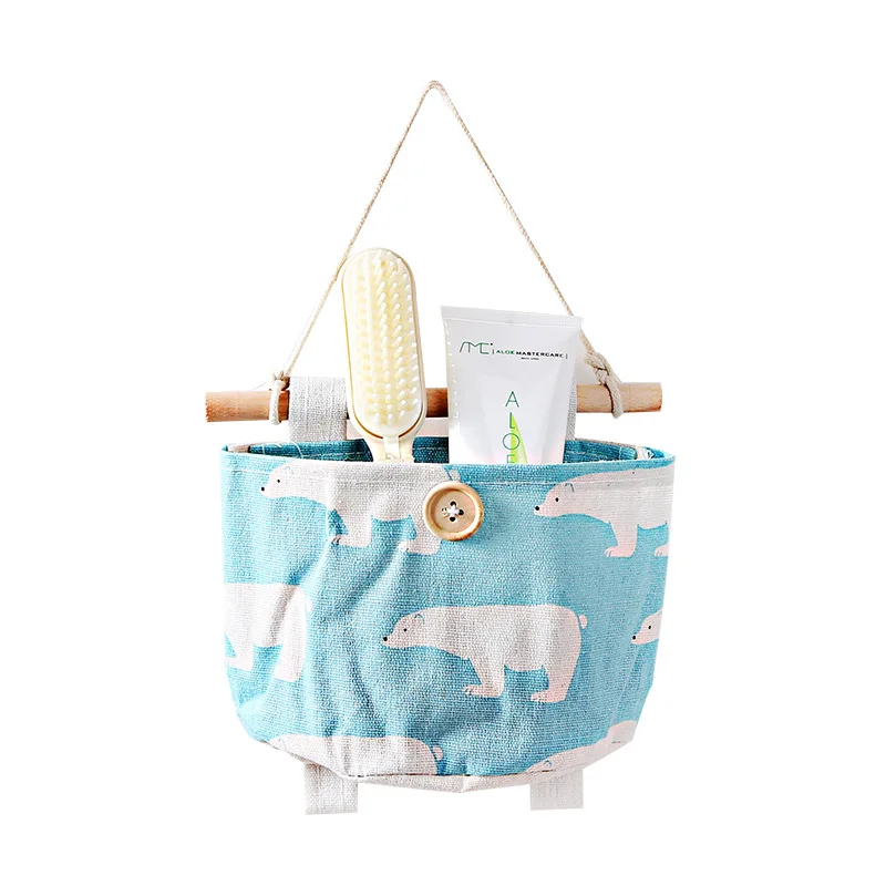 Милый Многофункциональный хлопковый льняной Фабричный шкаф висячая сумка