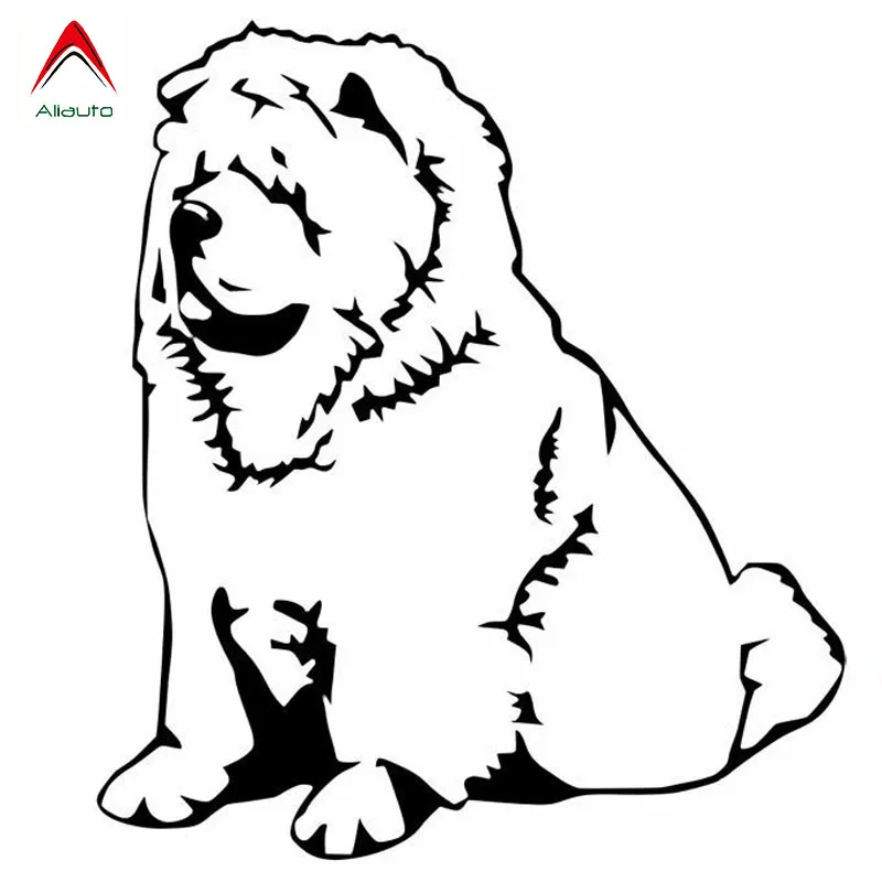 Индивидуальные милые наклейки Aliauto украшение для автомобиля Chow Dog Pet