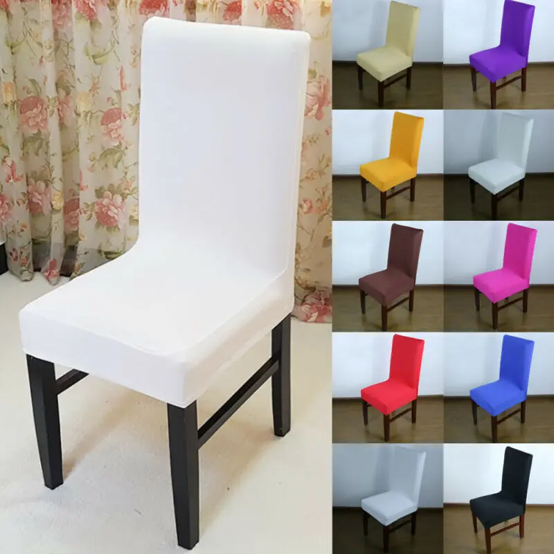 11 цветов Чехлы для обеденного стула спандекс скольжения чехол стрейч