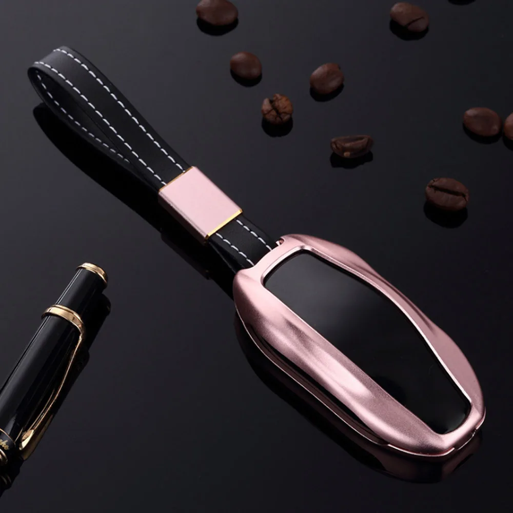 Для Tesla Модель S алюминиевый сплав корпус умного ключа крышка дистанционного