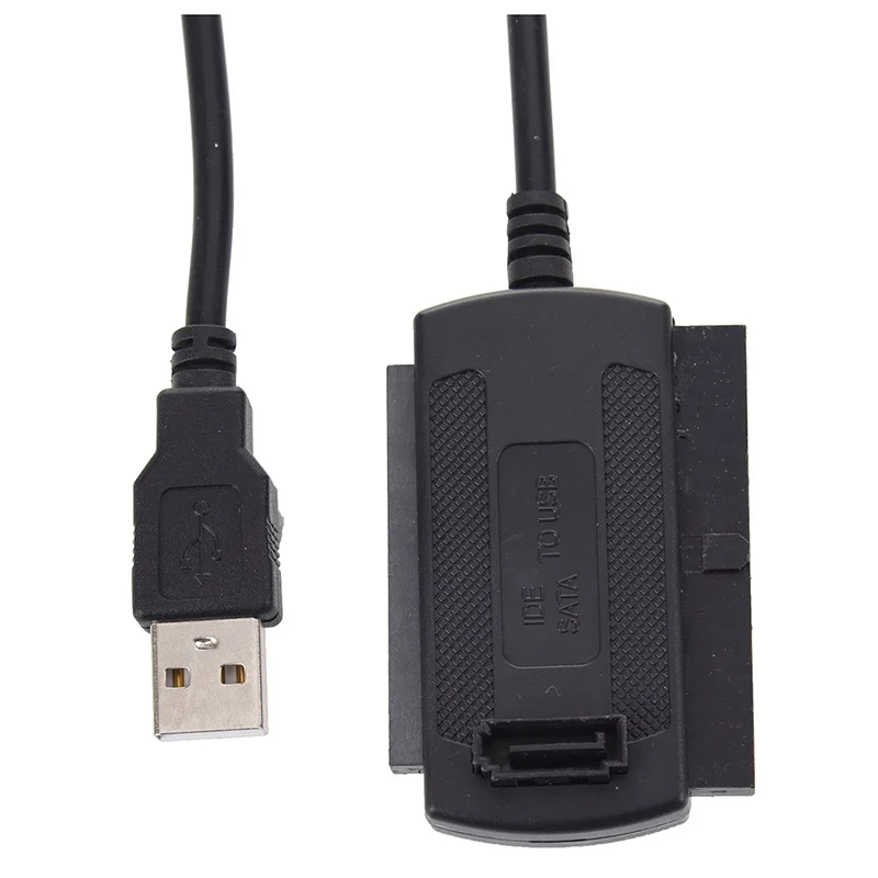 3 в 1 USB 2 0 для IDE SATA 5/3 5 ''жесткий диск HD HDD адаптер конвертер кабель черный|Чехлы