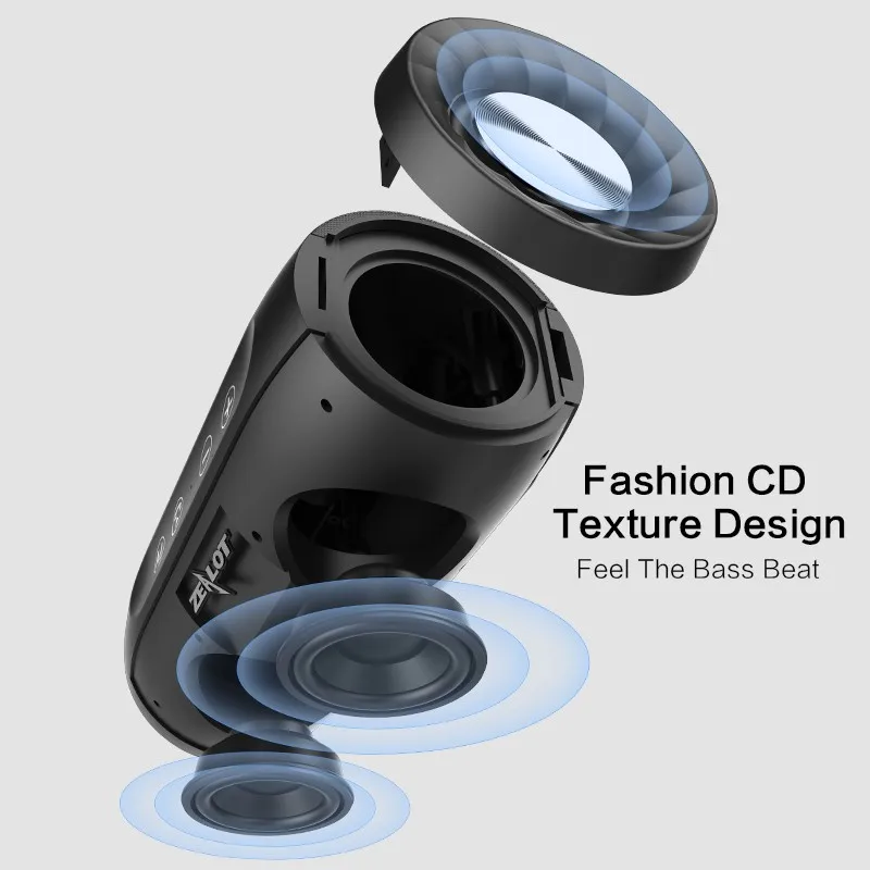 Bluetooth-Колонка ZEALOT S16 портативная Водонепроницаемая с сабвуфером | Электроника
