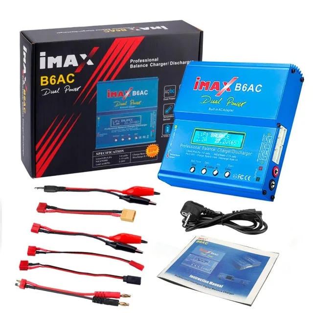HTRC iMAX B6 AC RC зарядное устройство 80 Вт B6AC 6A балансирующее зарядное устройство цифровой ЖК-экран Li-Ion LiFe Nimh Nicd PB Lipo зарядное устройство